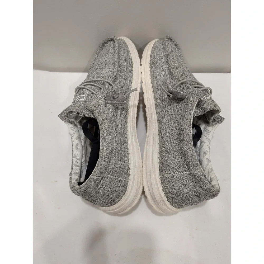 Hey Dude Wally Linen Iron Loafers Shoe Men's Sizes US 9